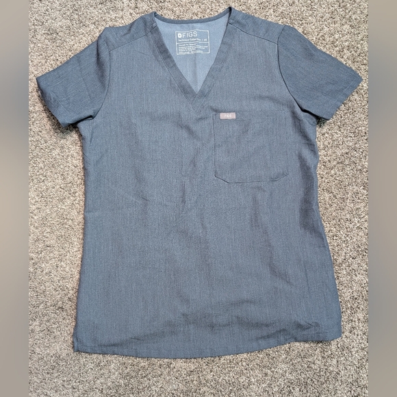 Figs Technical Collection Blue/Gray Top - Picture 2 of 10